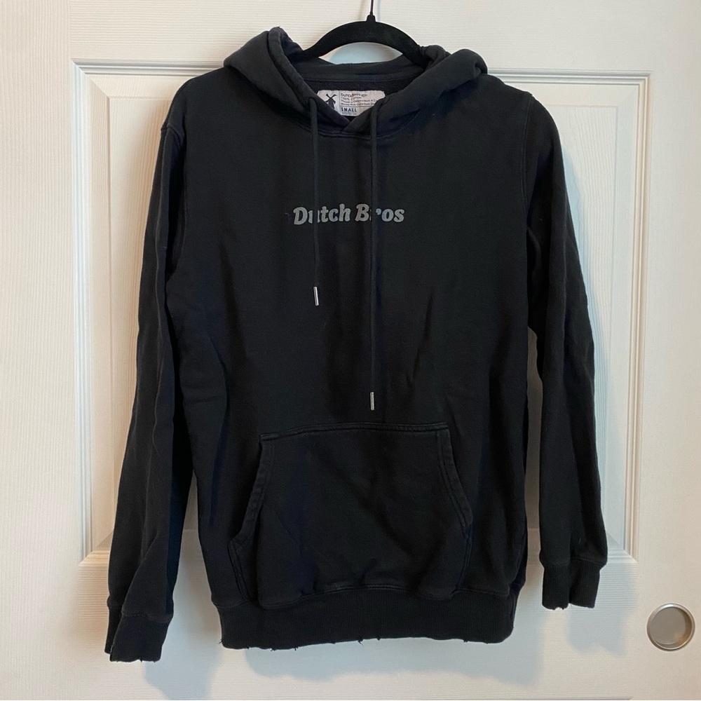 Official Dutch Bros merch black hoodie men’s size small